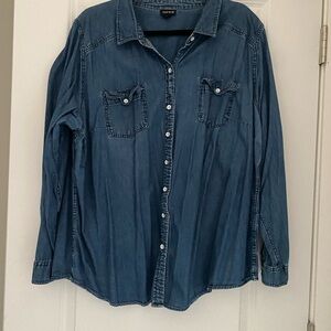 Torrid Blue Denim Shirt